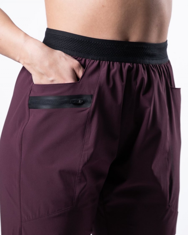 Pantalones Jogger Alphalete Studio Pant Mujer Burdeos | TVEADB-461