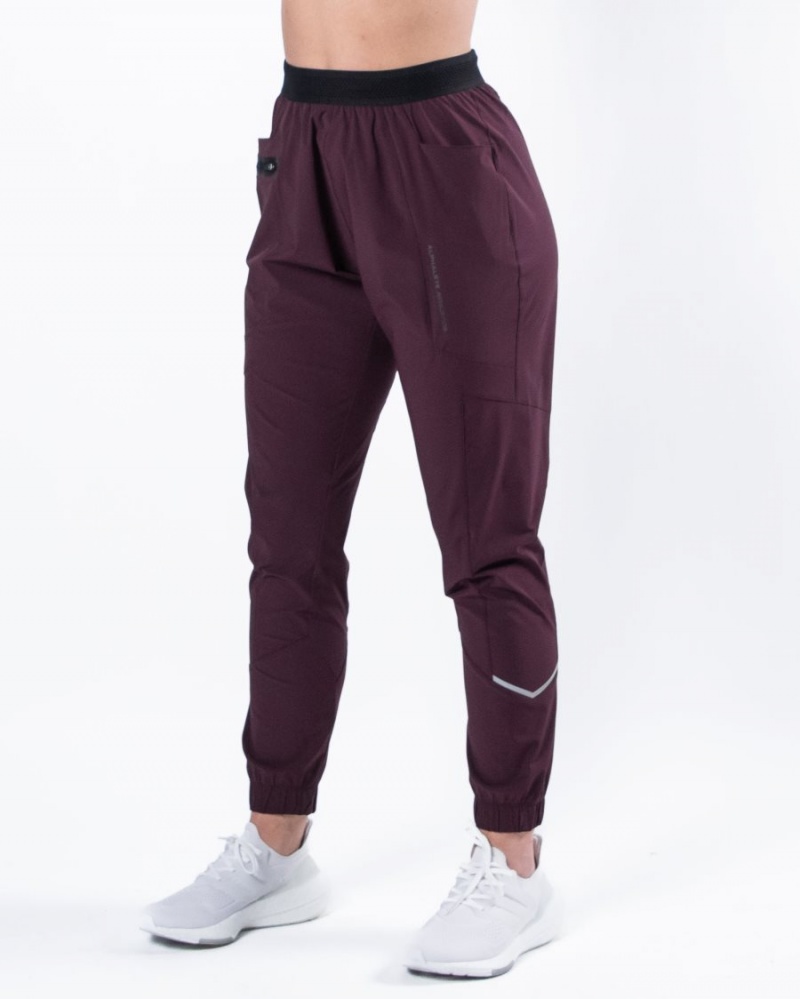 Pantalones Jogger Alphalete Studio Pant Mujer Burdeos | TVEADB-461