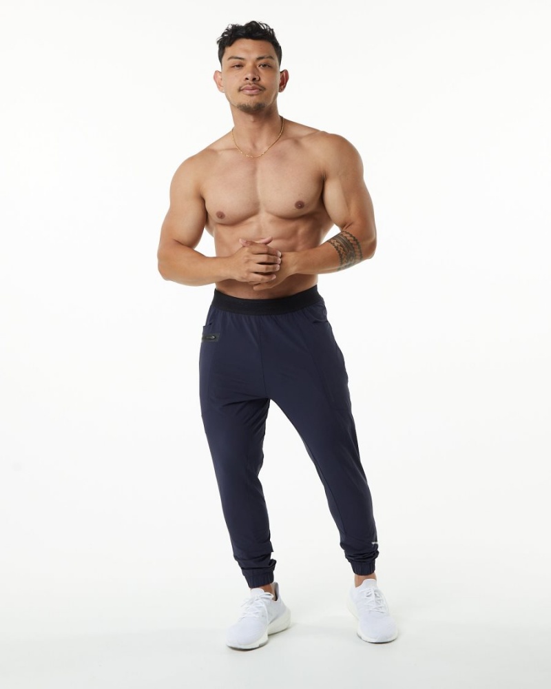 Pantalones Jogger Alphalete Studio Pant Hombre Azules | NMDWGC-810