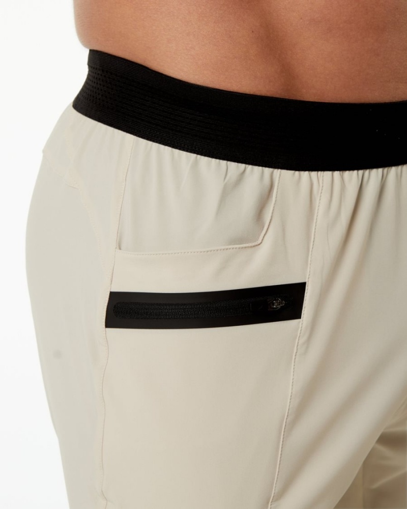 Pantalones Jogger Alphalete Studio Pant Hombre Vanilla | UVAFGH-849