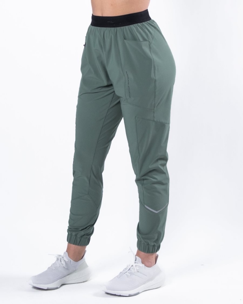 Pantalones Jogger Alphalete Studio Pant Mujer Verde | MYJUDR-723