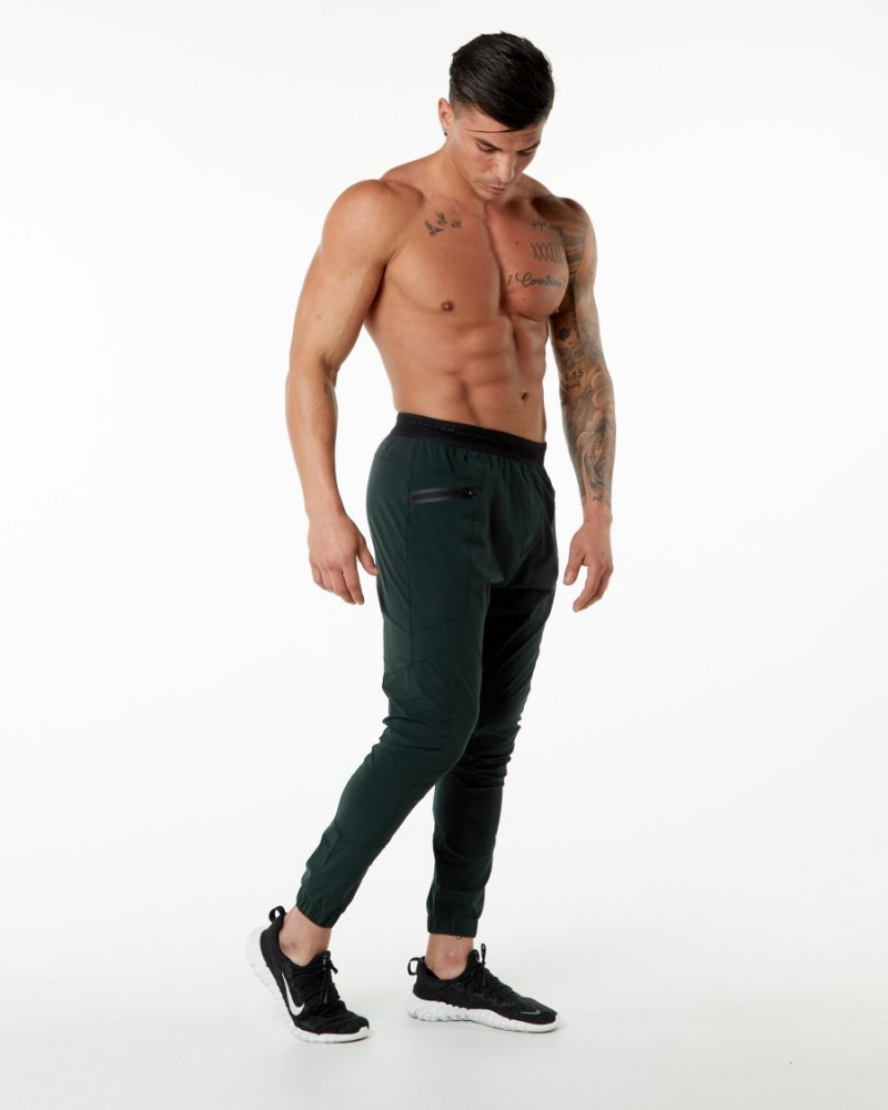 Pantalones Jogger Alphalete Studio Pant Hombre Verde | NJMZHS-379