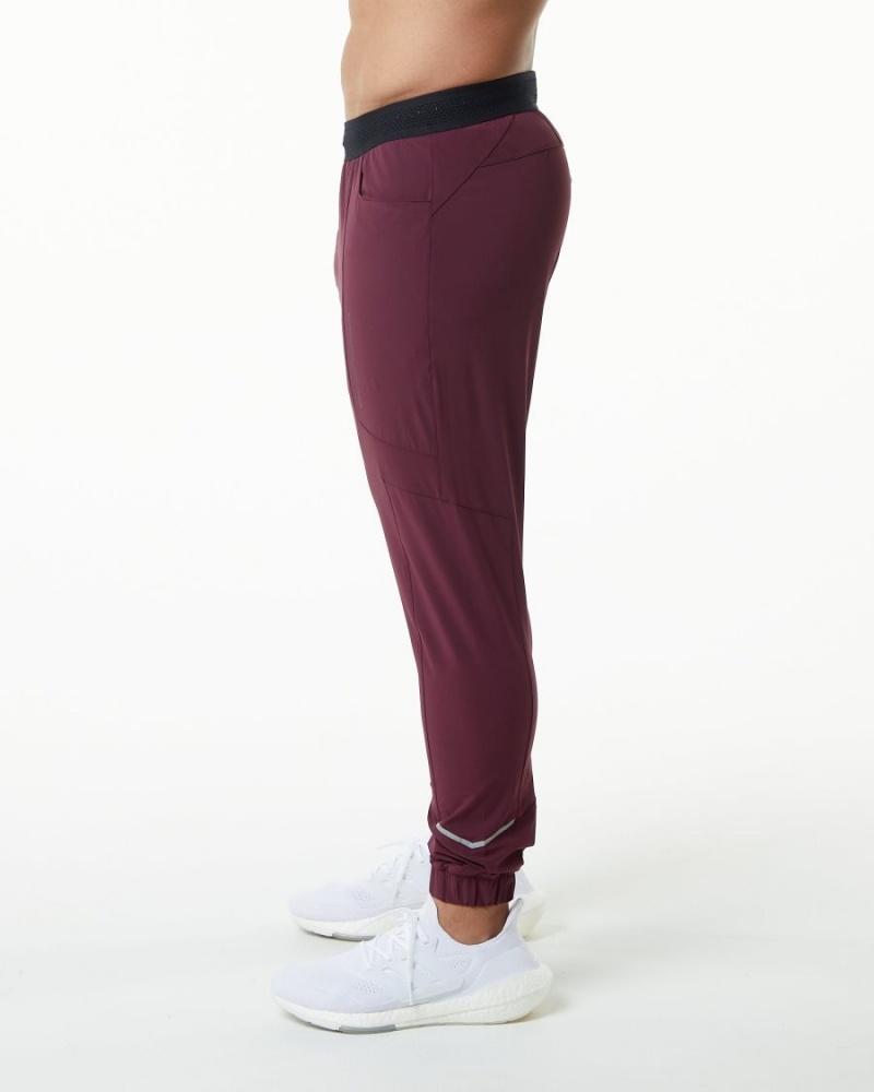 Pantalones Jogger Alphalete Studio Pant Hombre Burdeos | GJABLP-942