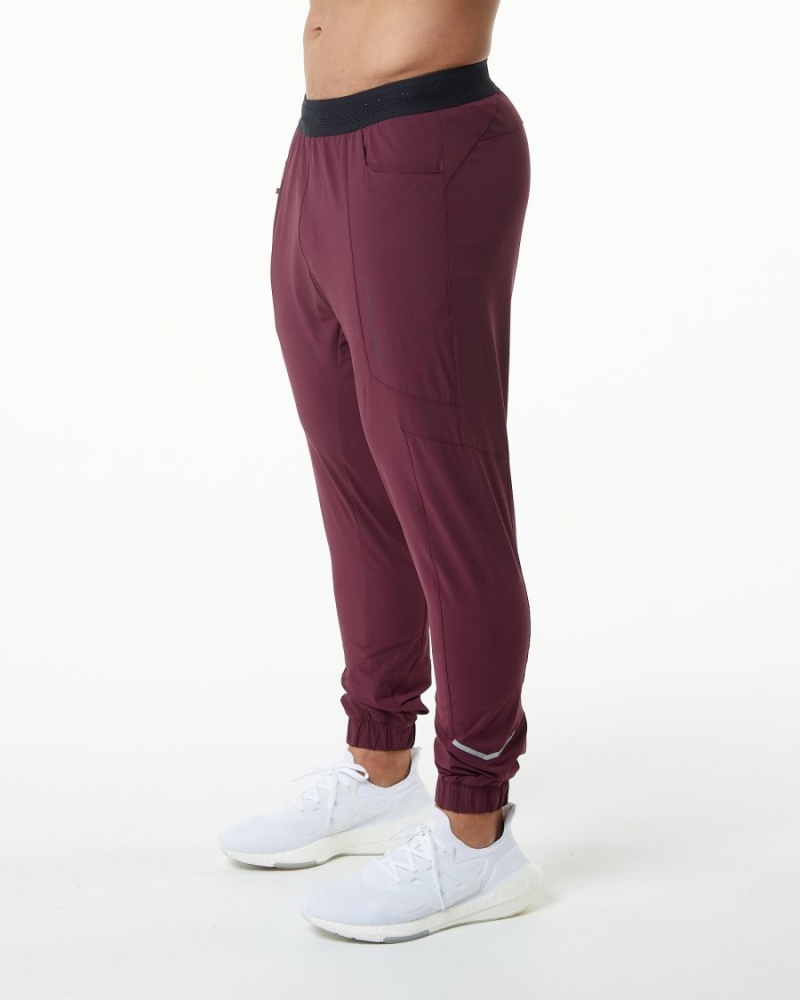 Pantalones Jogger Alphalete Studio Pant Hombre Burdeos | GJABLP-942