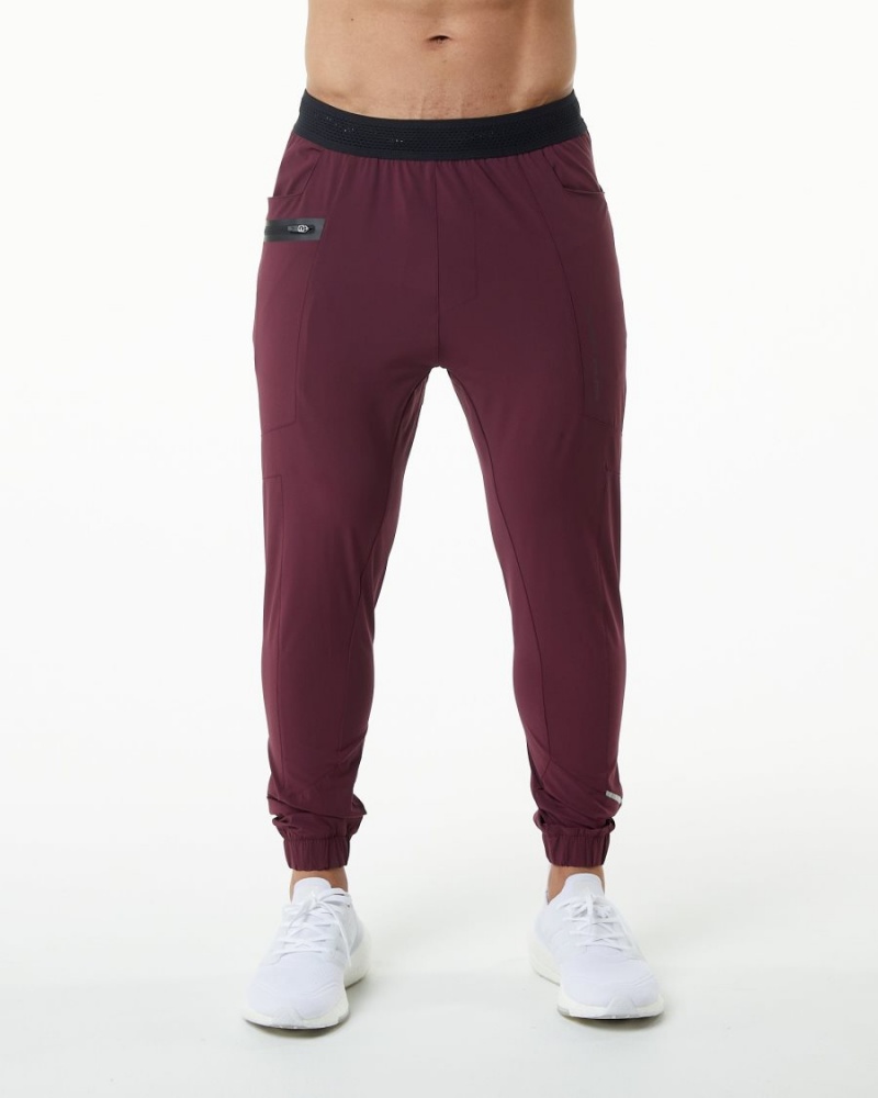 Pantalones Jogger Alphalete Studio Pant Hombre Burdeos | GJABLP-942