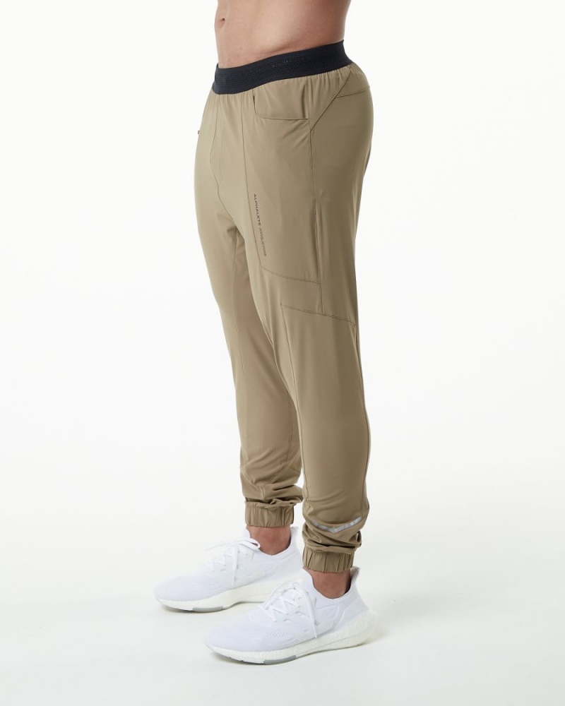 Pantalones Jogger Alphalete Studio Pant Hombre Taupe | YALGME-769