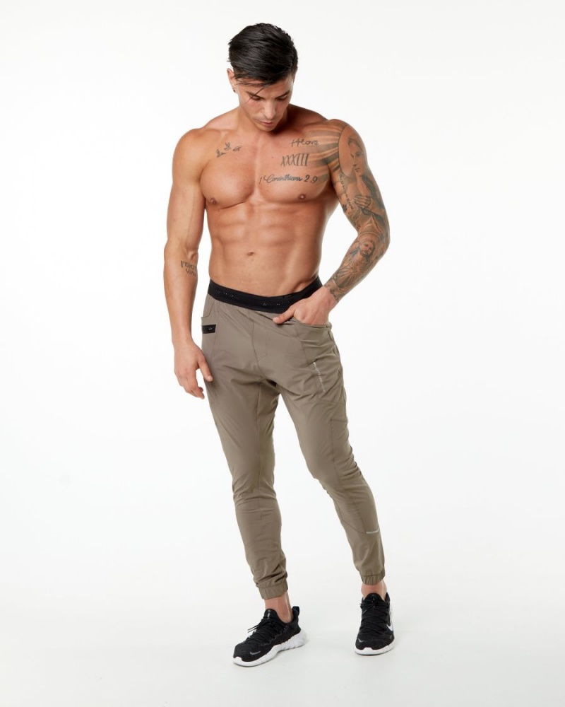 Pantalones Jogger Alphalete Studio Pant Hombre Mocha | ASFKOZ-196