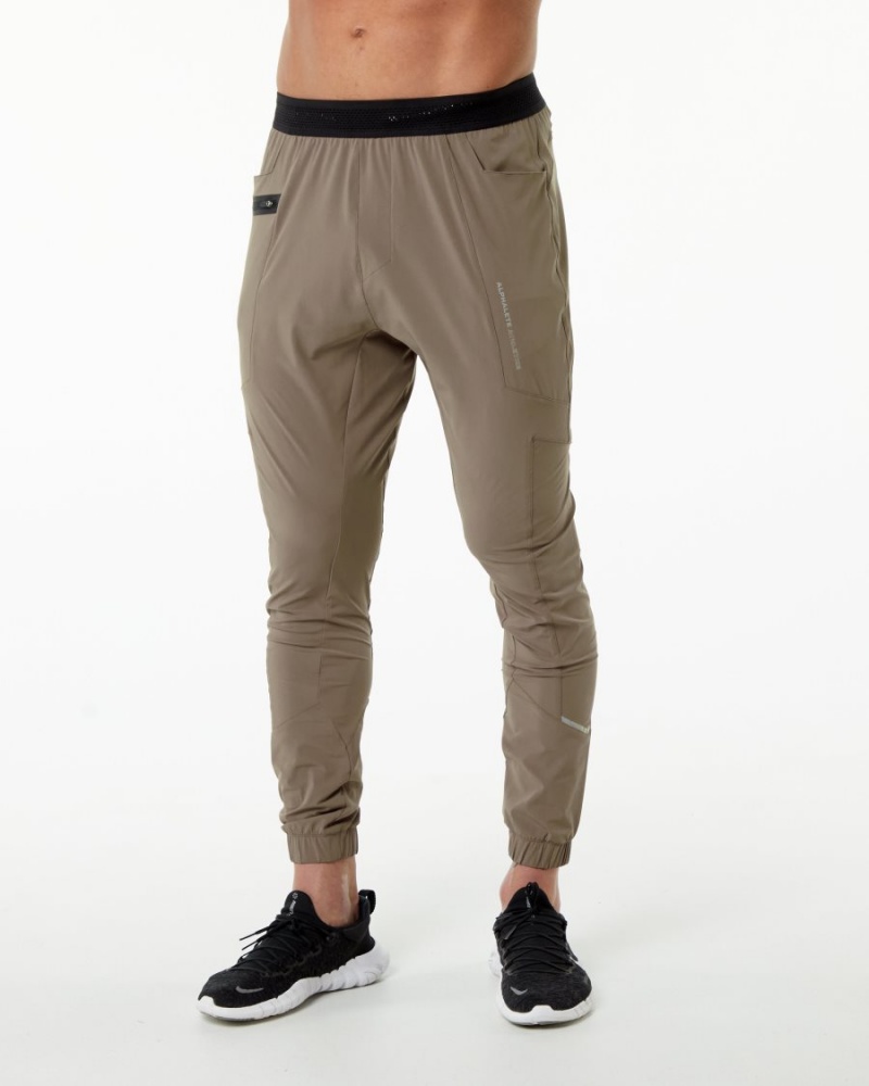 Pantalones Jogger Alphalete Studio Pant Hombre Mocha | ASFKOZ-196