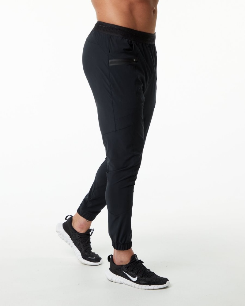 Pantalones Jogger Alphalete Studio Pant Hombre Negras Plateadas | GMTXAK-246