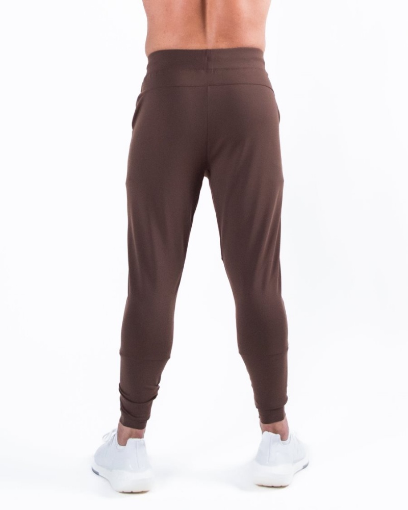 Pantalones Jogger Alphalete Trace Jogger Hombre Cafe | IOTRNX-719