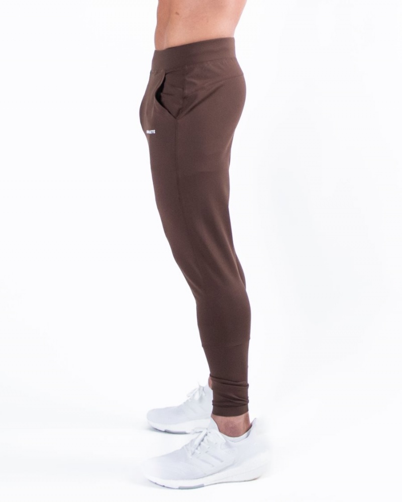 Pantalones Jogger Alphalete Trace Jogger Hombre Cafe | IOTRNX-719