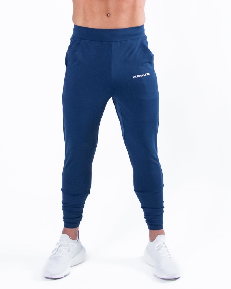 Pantalones Jogger Alphalete Trace Jogger Hombre Azules | GSWHBO-731