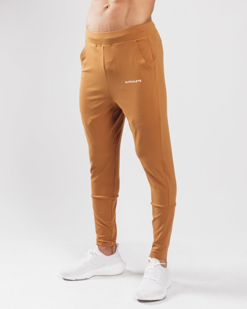 Pantalones Jogger Alphalete Trace Jogger Hombre Camel | CFSREL-129