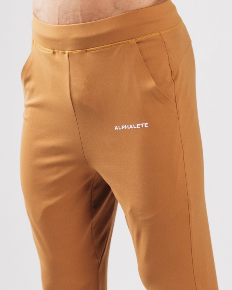 Pantalones Jogger Alphalete Trace Jogger Hombre Camel | CFSREL-129