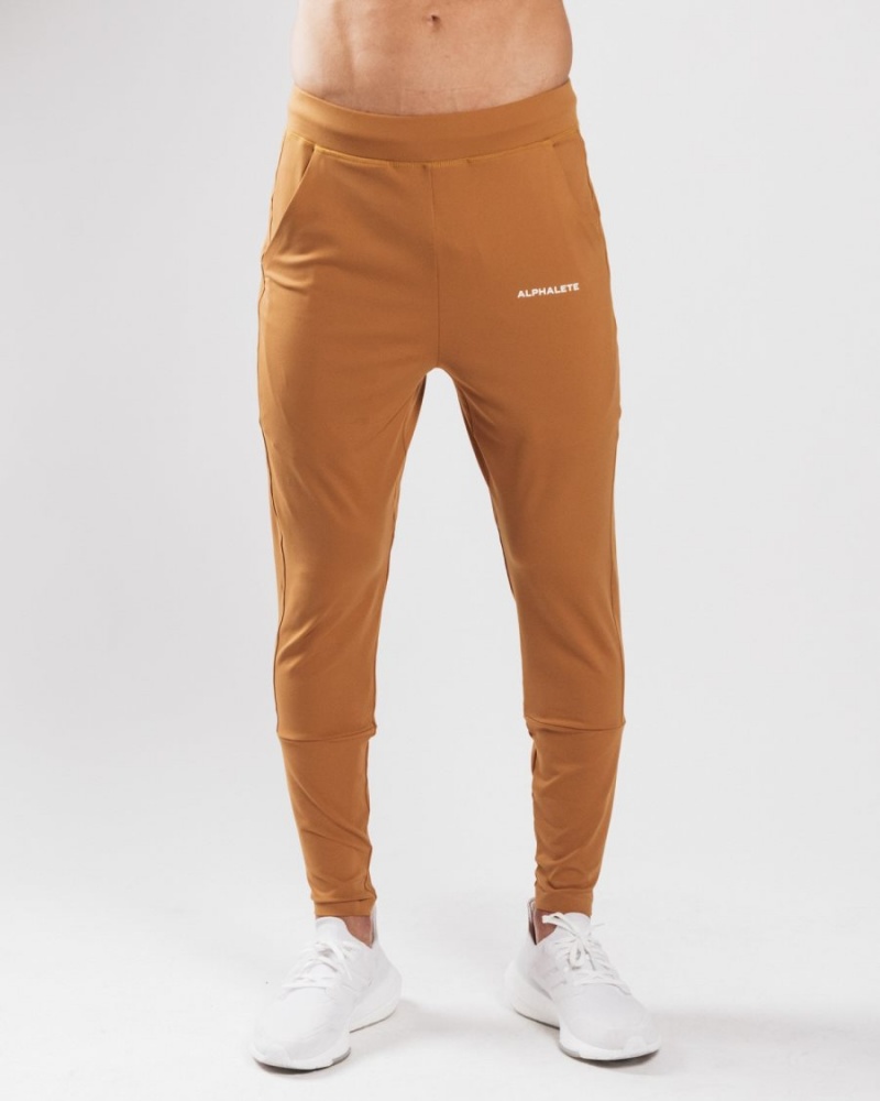 Pantalones Jogger Alphalete Trace Jogger Hombre Camel | CFSREL-129