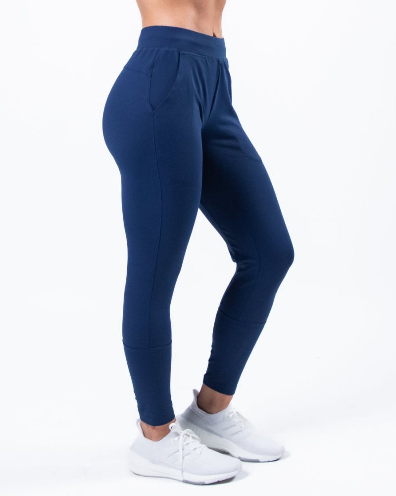 Pantalones Jogger Alphalete Trace Jogger Mujer Azules | QKUYHN-537