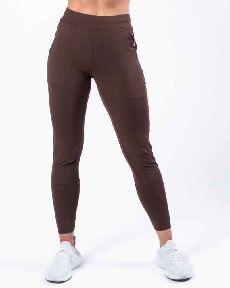 Pantalones Jogger Alphalete Trace Jogger Mujer Cafe | BZEHSY-469