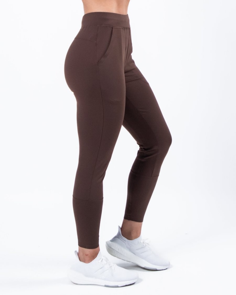 Pantalones Jogger Alphalete Trace Jogger Mujer Cafe | BZEHSY-469