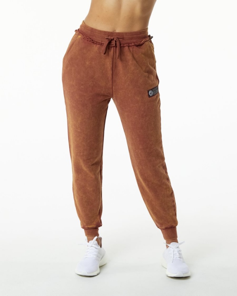 Pantalones Jogger Alphalete Very Terry Jogger Mujer Bloodstone | BREVJH-973