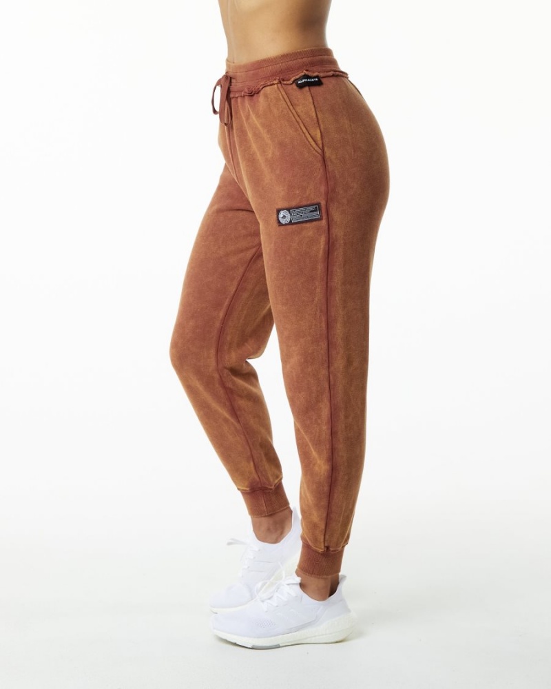 Pantalones Jogger Alphalete Very Terry Jogger Mujer Bloodstone | BREVJH-973