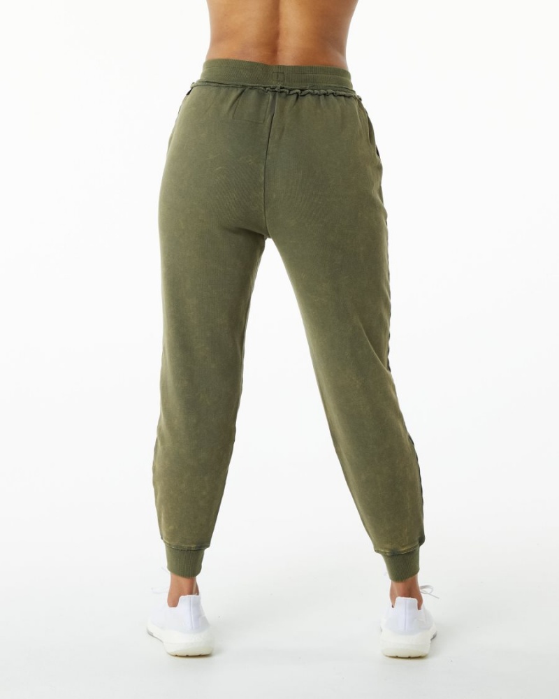 Pantalones Jogger Alphalete Very Terry Jogger Mujer Verde | ISOHPN-235