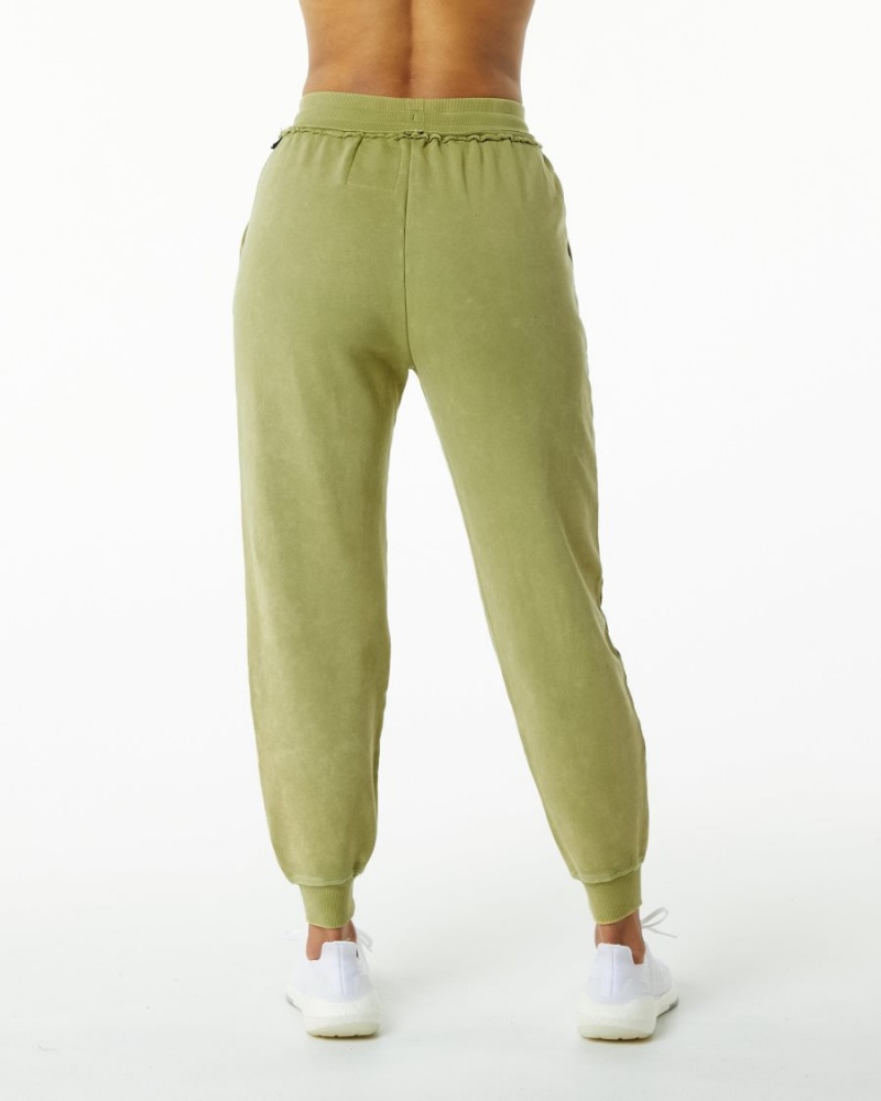 Pantalones Jogger Alphalete Very Terry Jogger Mujer Verde | NFYQJT-564