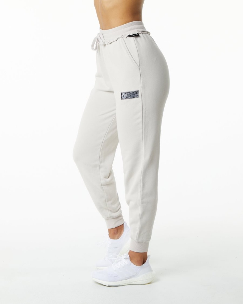 Pantalones Jogger Alphalete Very Terry Jogger Mujer Moonstone | QOTSJU-031