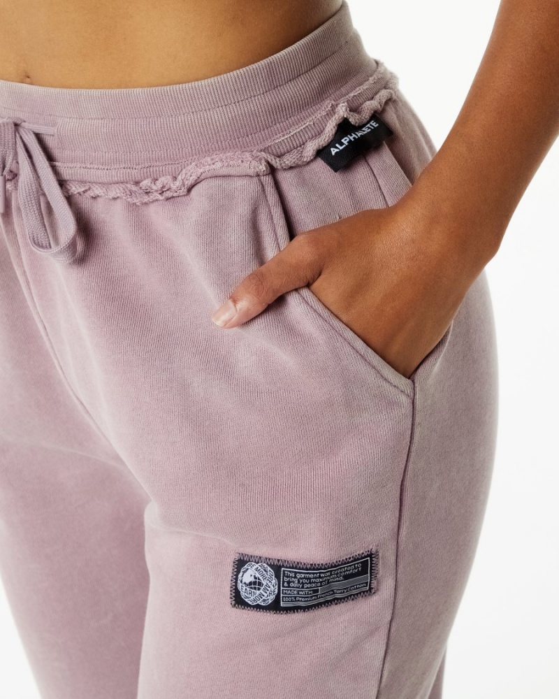 Pantalones Jogger Alphalete Very Terry Jogger Mujer Rosas | RZKJWY-564