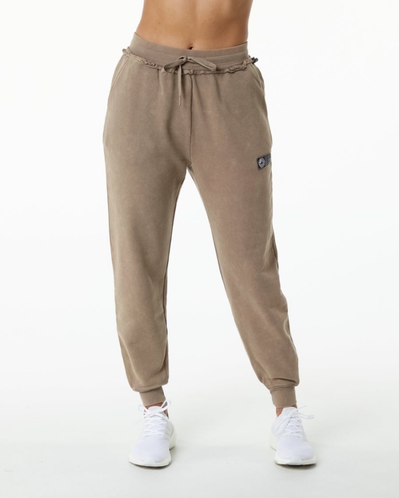 Pantalones Jogger Alphalete Very Terry Jogger Mujer Smokey Quartz | PEIUBJ-726