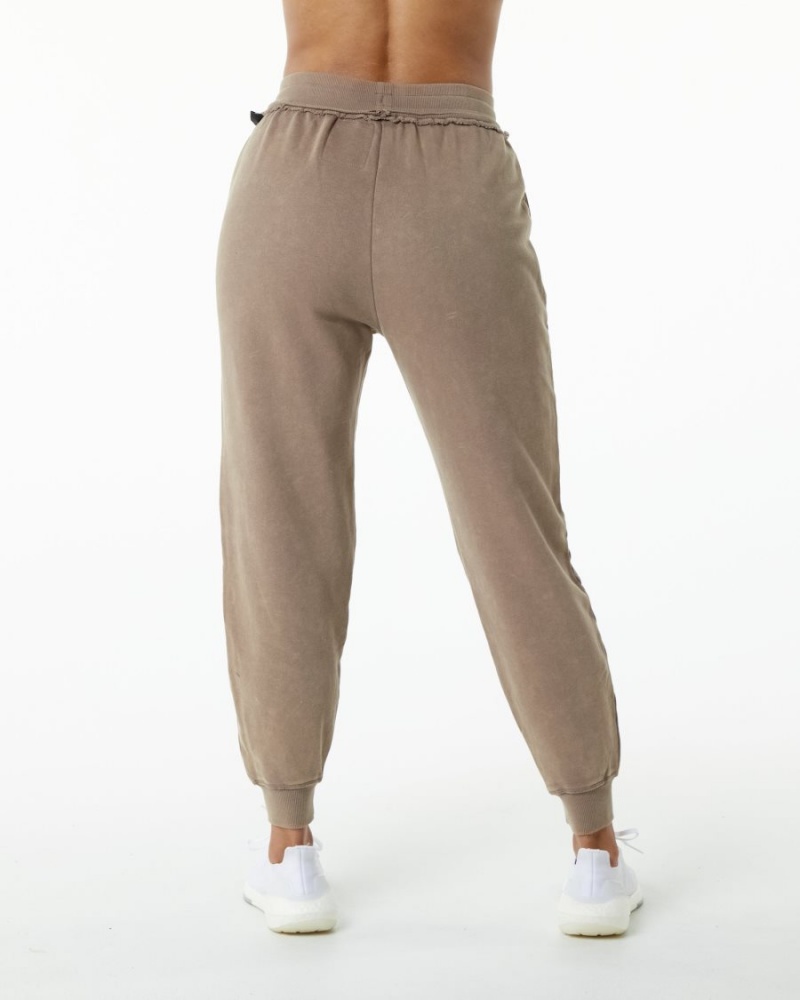 Pantalones Jogger Alphalete Very Terry Jogger Mujer Smokey Quartz | PEIUBJ-726