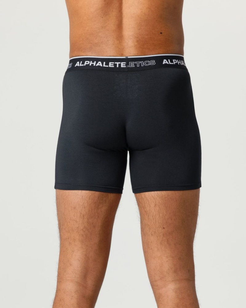 Ropa Interior Alphalete Classic Boxer Brief 3pk Hombre Negras | RAGBJI-908