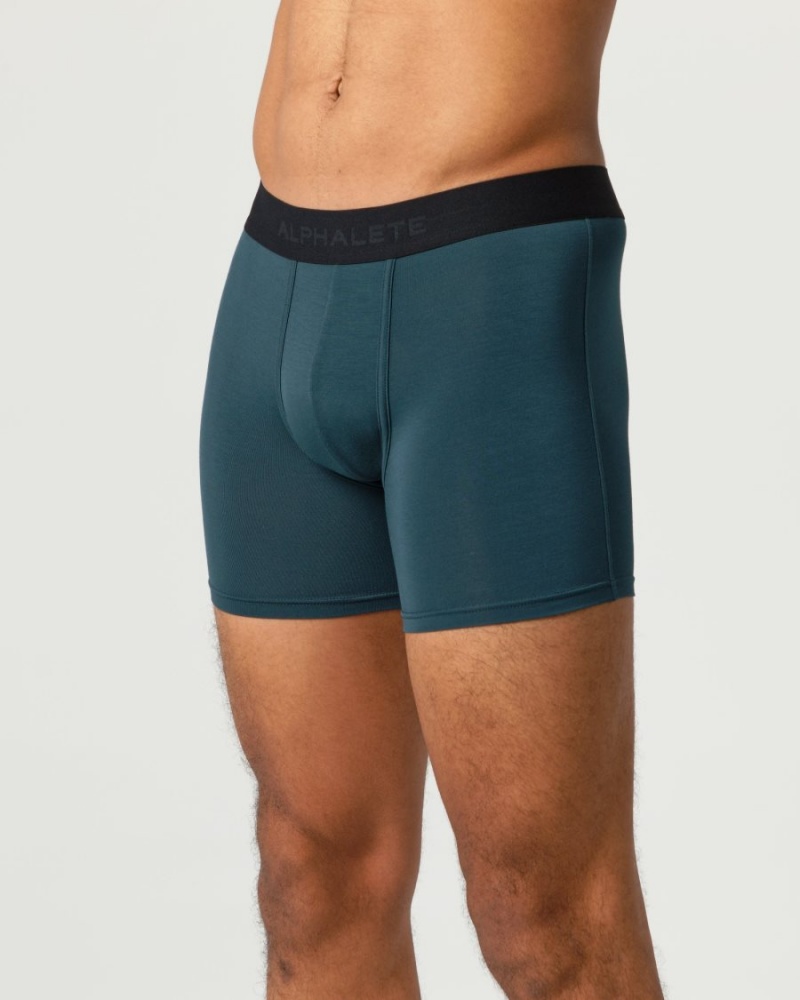 Ropa Interior Alphalete Classic Boxer Brief 3pk Hombre Negras | ZGDCXP-905