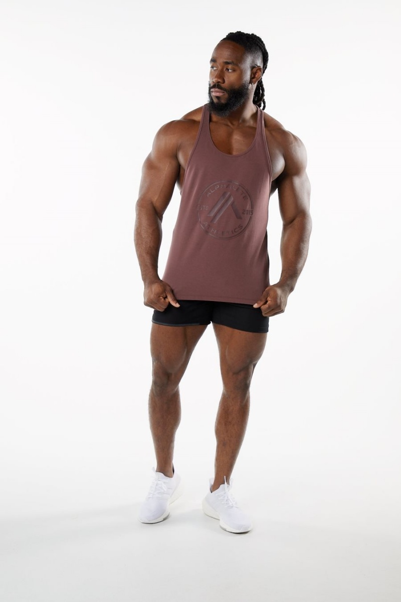 Stringers Alphalete Dynasty Stringer Hombre Merlot | CAUXGR-210