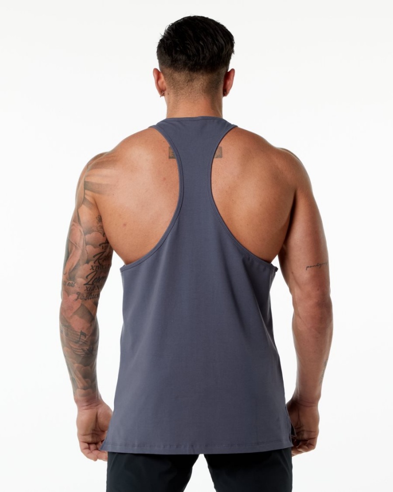 Stringers Alphalete Emblem Stringer Hombre Moradas | DBXRTP-215