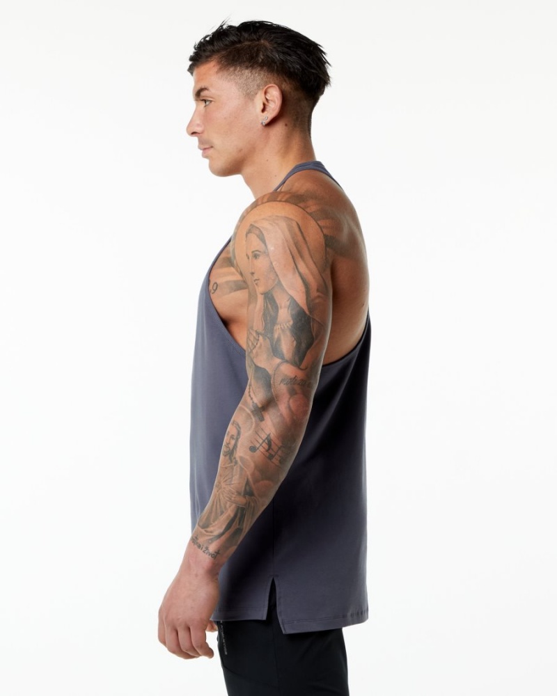 Stringers Alphalete Emblem Stringer Hombre Moradas | DBXRTP-215