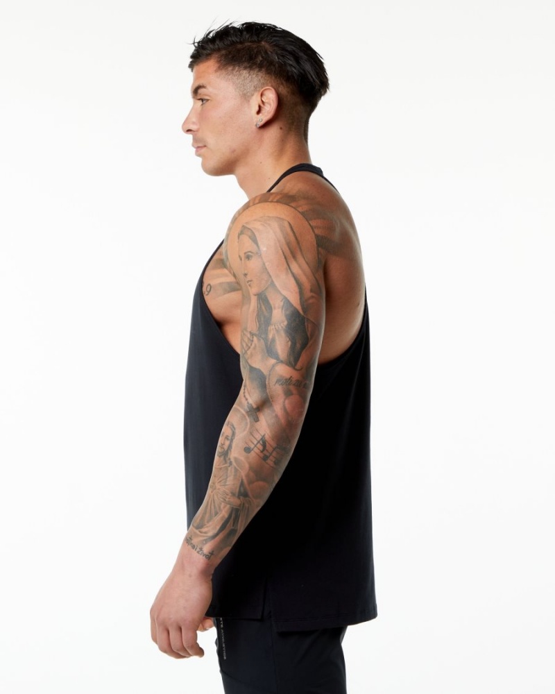 Stringers Alphalete Emblem Stringer Hombre Negras | GJYCOX-270