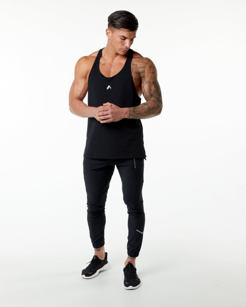 Stringers Alphalete Emblem Stringer Hombre Negras | GJYCOX-270