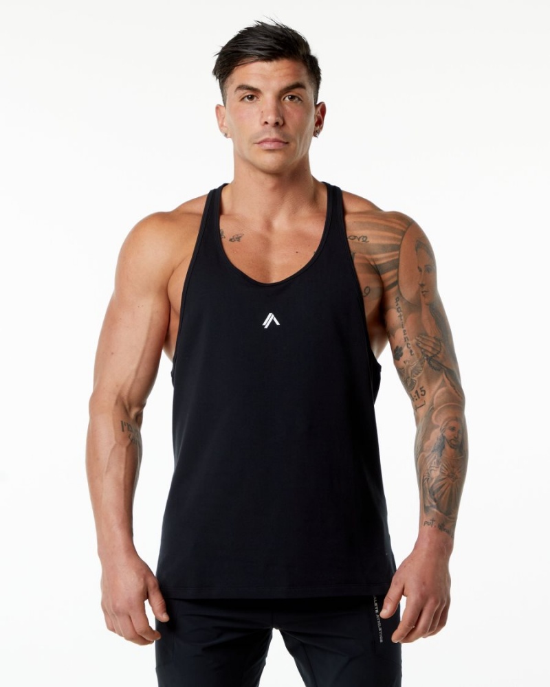 Stringers Alphalete Emblem Stringer Hombre Negras | GJYCOX-270