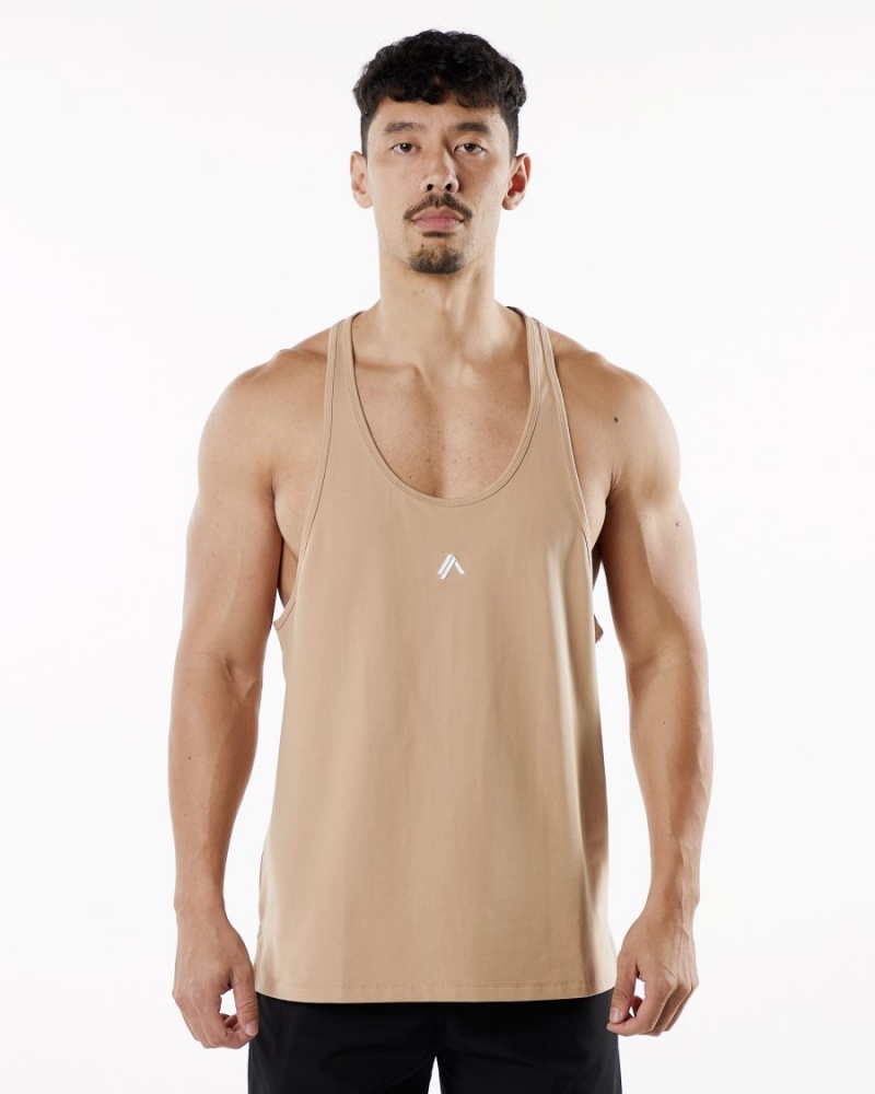 Stringers Alphalete Emblem Stringer Hombre Taupe | HEIBCF-581