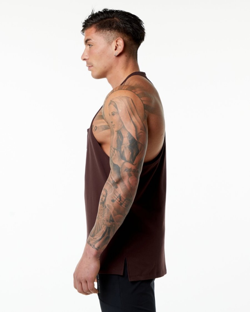 Stringers Alphalete Emblem Stringer Hombre Burdeos | WDUBZP-973