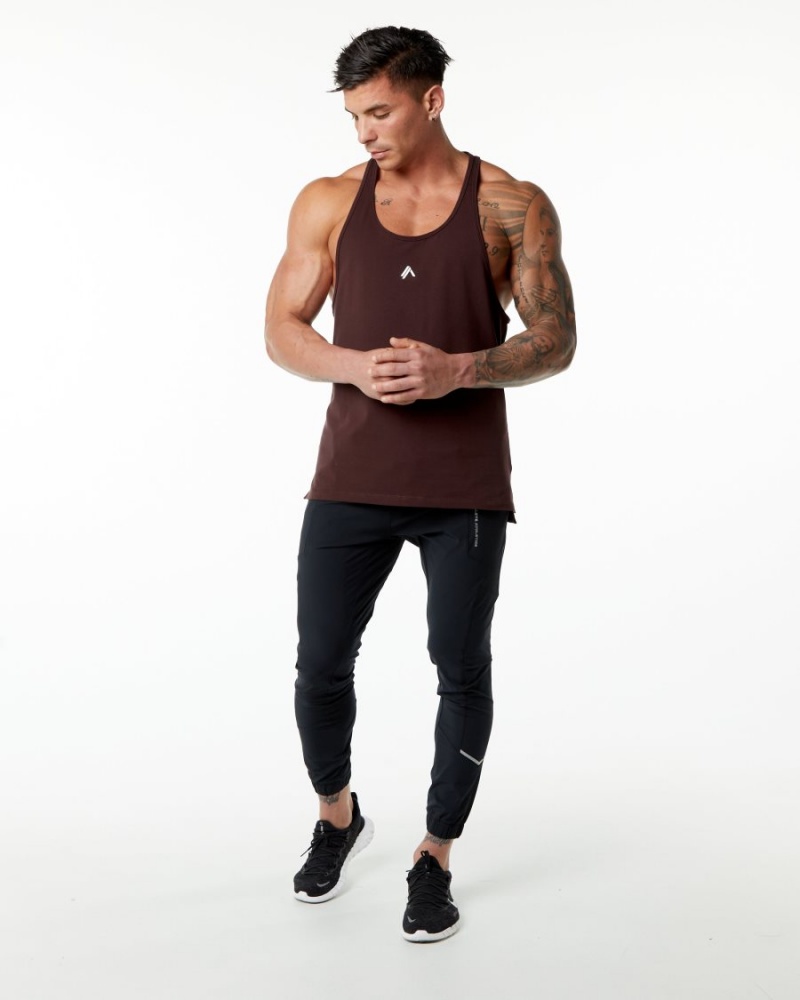 Stringers Alphalete Emblem Stringer Hombre Burdeos | WDUBZP-973