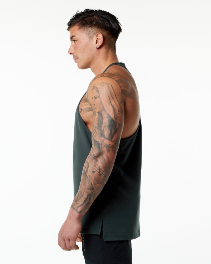 Stringers Alphalete Emblem Stringer Hombre Verde | TAMDEI-479