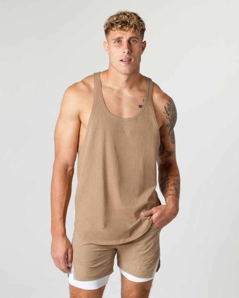 Stringers Alphalete Heavy Algodon Core Stringer Hombre Chai | OAYZCP-948