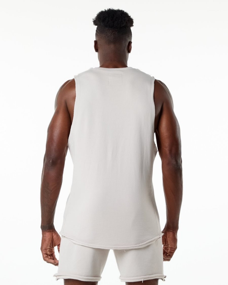 Stringers Alphalete Very Terry Cutoff Hombre Moonstone | REIMOB-973