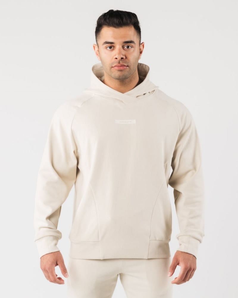 Sudadera con Capucha Alphalete Identity Pro Hoodie Hombre Sea Shell | GROBAI-805