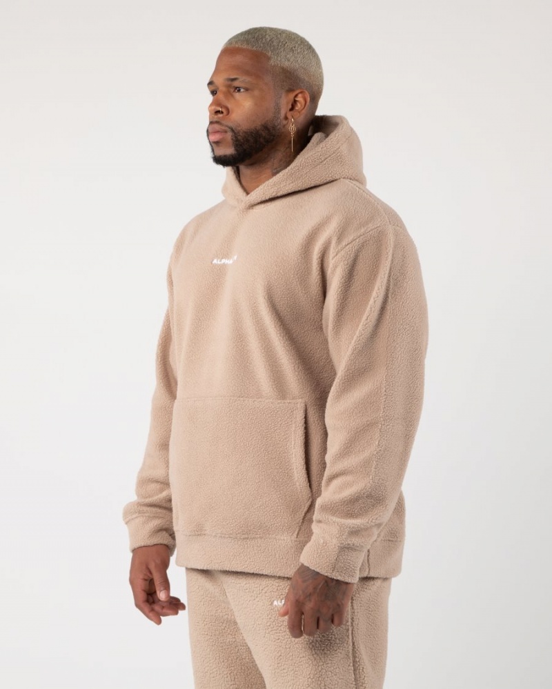 Sudadera con Capucha Alphalete King Hoodie Hombre Linen | CSJKOW-873