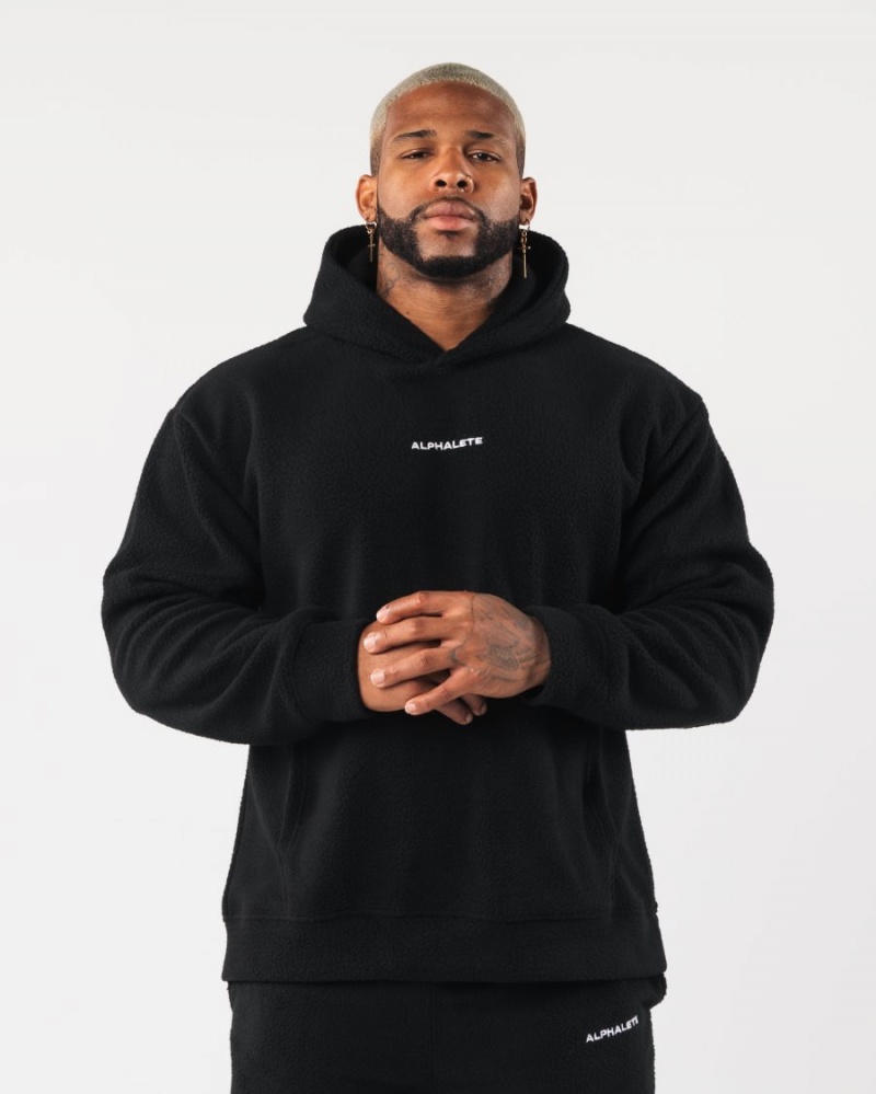 Sudadera con Capucha Alphalete King Hoodie Hombre Negras | JILSZQ-427