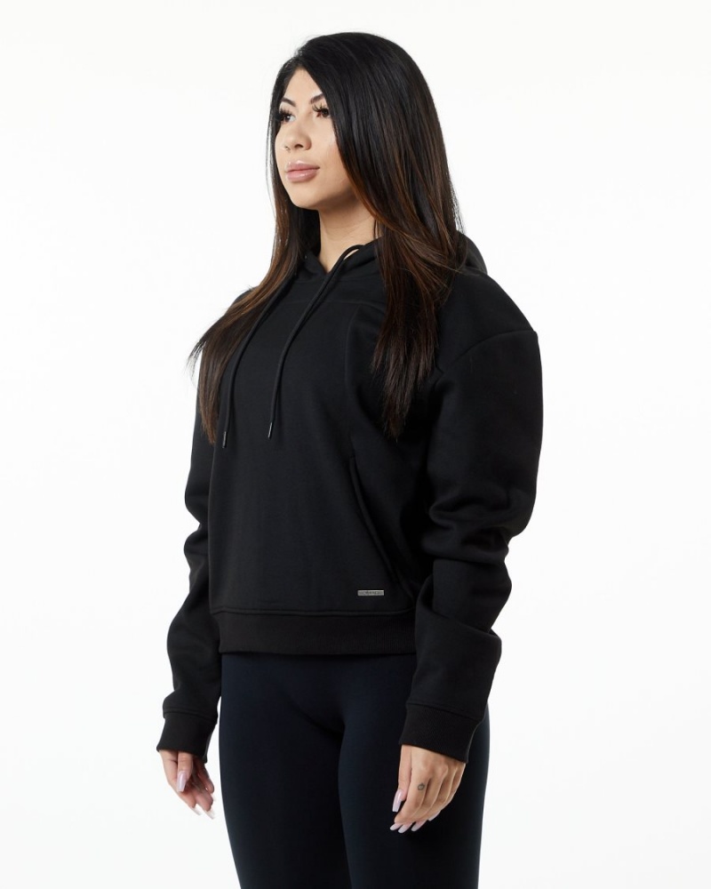 Sudadera con Capucha Alphalete Monarch Hoodie Mujer Negras | WHCURF-437