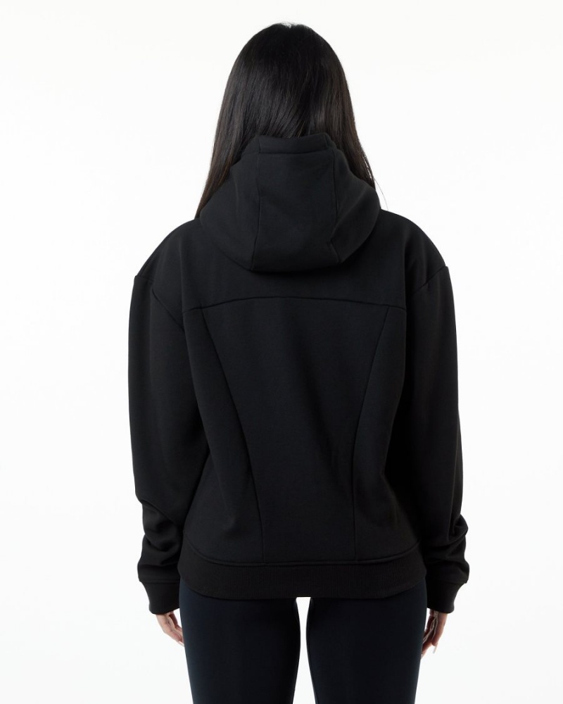 Sudadera con Capucha Alphalete Monarch Hoodie Mujer Negras | WHCURF-437