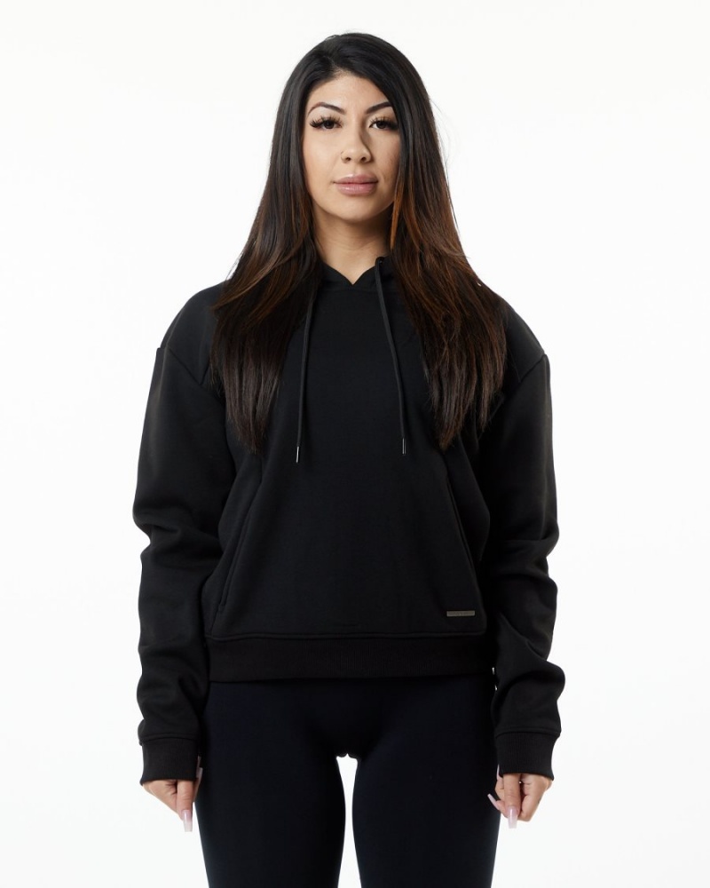 Sudadera con Capucha Alphalete Monarch Hoodie Mujer Negras | WHCURF-437